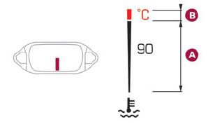 DS 3. Coolant temperature indicator
