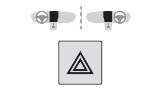 DS 3. Hazard warning lamps. Horn. Pedestrian horn (Electric)