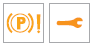 DS 3. Orange warning/indicator lamps