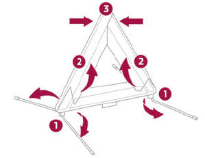 DS 3. Warning triangle