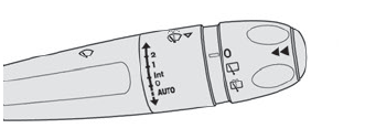 DS 3. Wiper control stalk