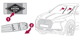 DS 3. Wiper control stalk